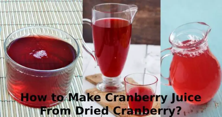 How to make Cranberry Juice from Dried Cranberry