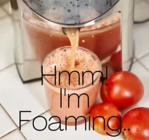 Juice foaming