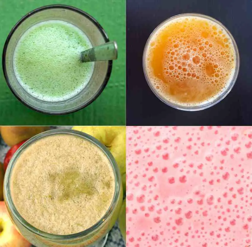 how to prevent foam when juicing