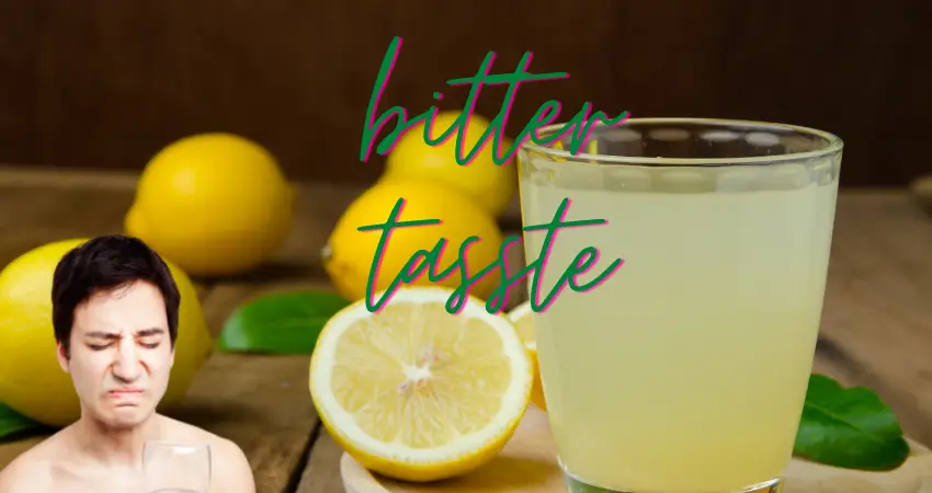 How to remove bitter taste from lemon juice