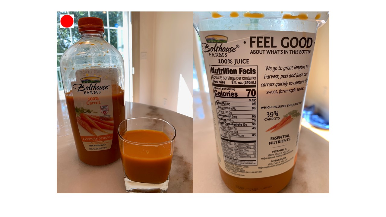 How Many Calories In Carrot Juice?