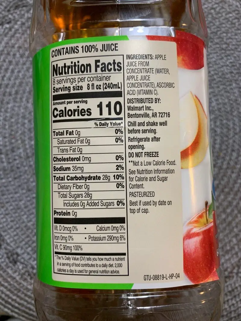 calories in cup of apple cider