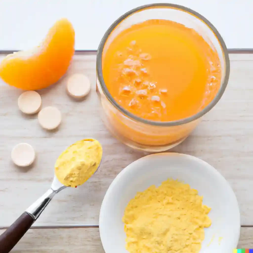 Put Emergen-C 1000mg Vitamin C Powder in Orange Juice