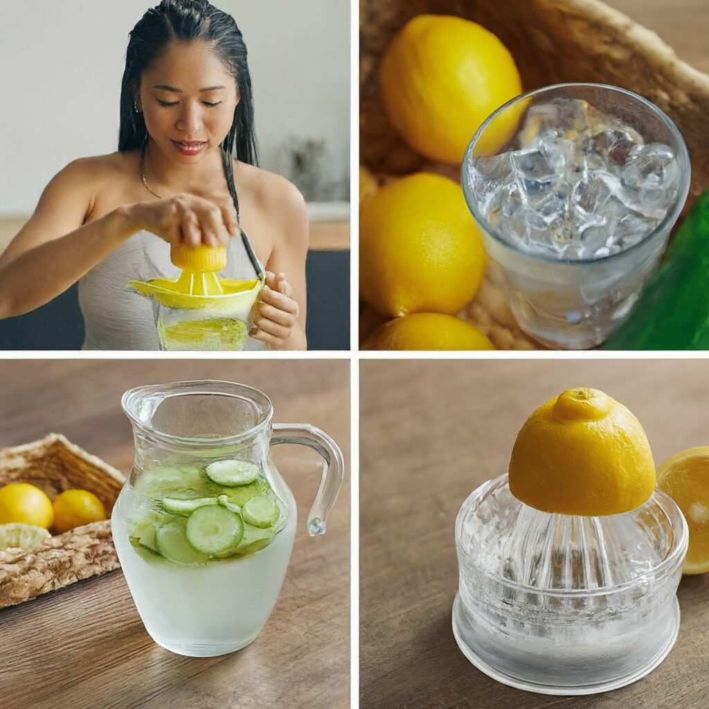 lemon water steps