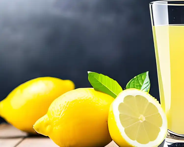 lemon juice in water