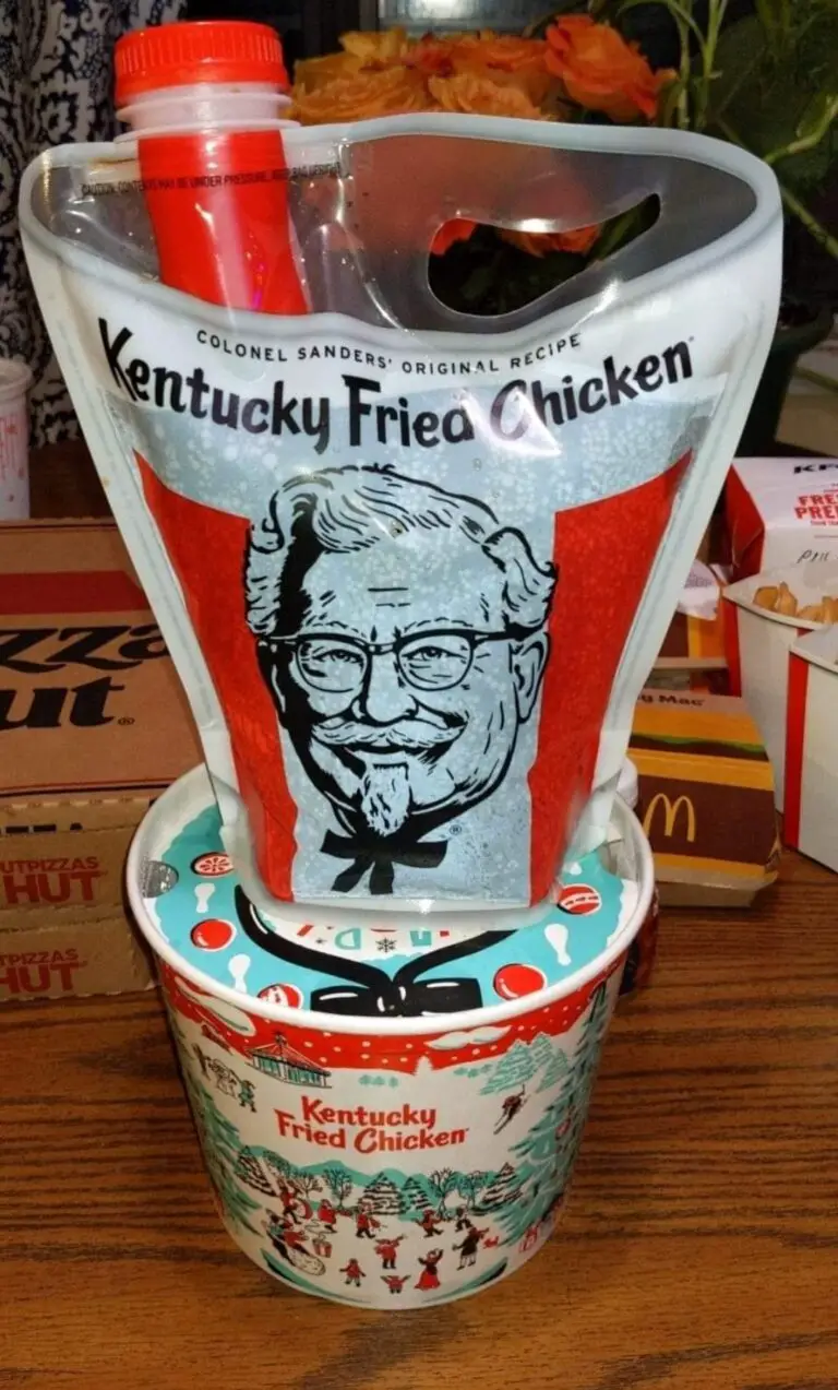 What is the Average Serving Size of the Drinks in a Kfc Beverage Bucket?